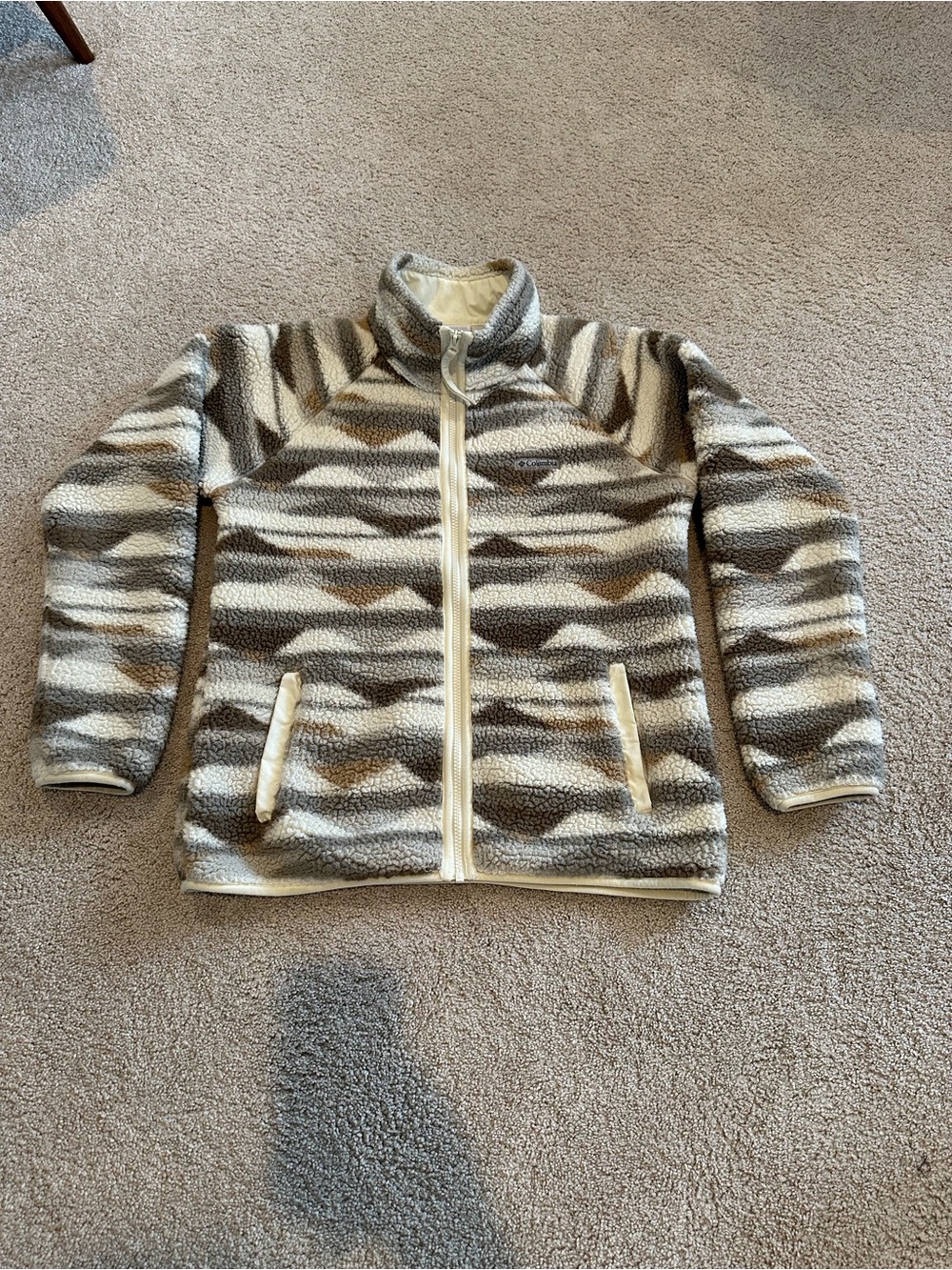 Columbia Camouflage Sherpa Zip-Up Jacket